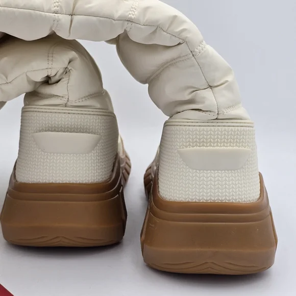 NIB NWT Hunter Intrepid Tall Rain/Snow Boots, White Willow/Gum, Women's 6 - Picture 15 of 16